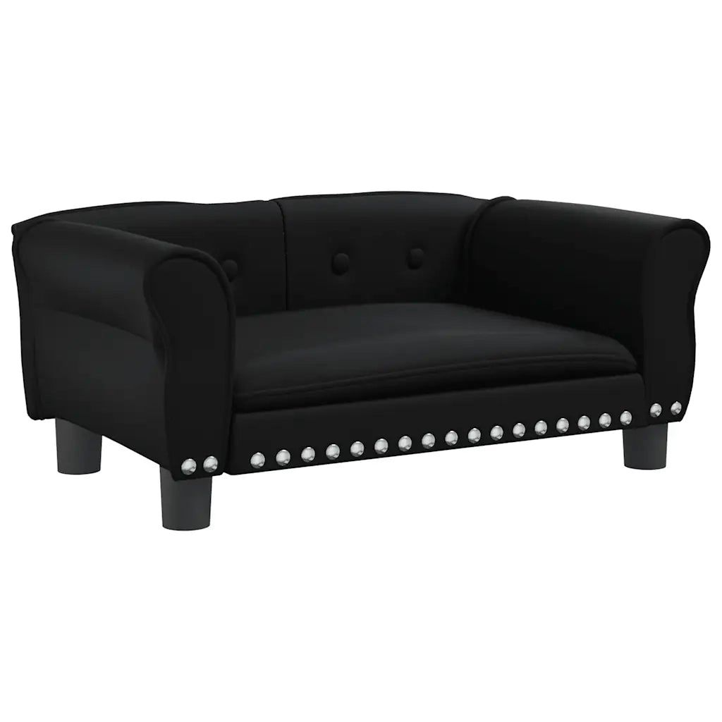 Lettino per Cani Nero 70x45x30 cm in Similpelle CFW1048868