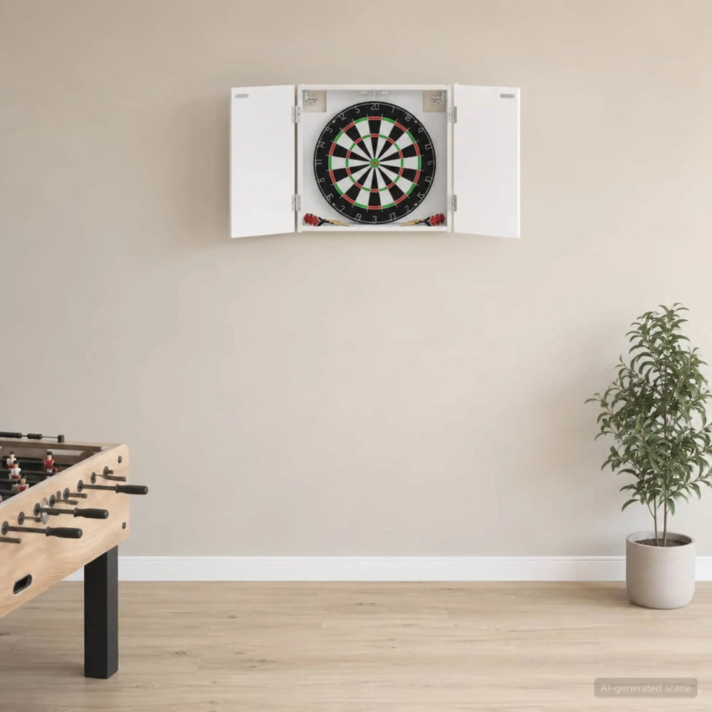 Armadio per Dartboard Bianco 56 x 12 x 53,5 cm 8006660