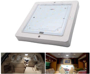 Lampada LED a soffitto 12 V - Design ultradimensionato - Luce calda/luce bianca - Adatta per camper e barca