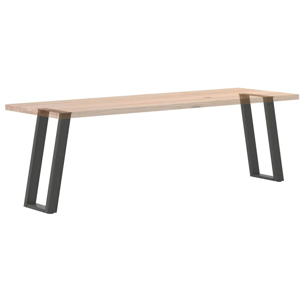 Set di 2 gambe per tavolo consolle a forma di U 38 x 72 cm con livellatore regolabile design moderno in acciaio antracite 02_0057064