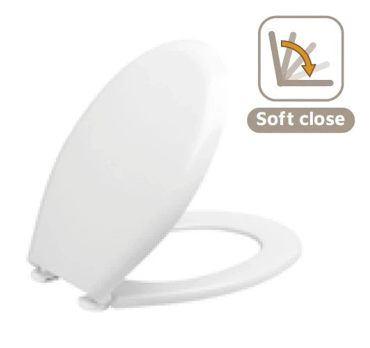Sedile in termoindurente, chiusura rallentata soft close