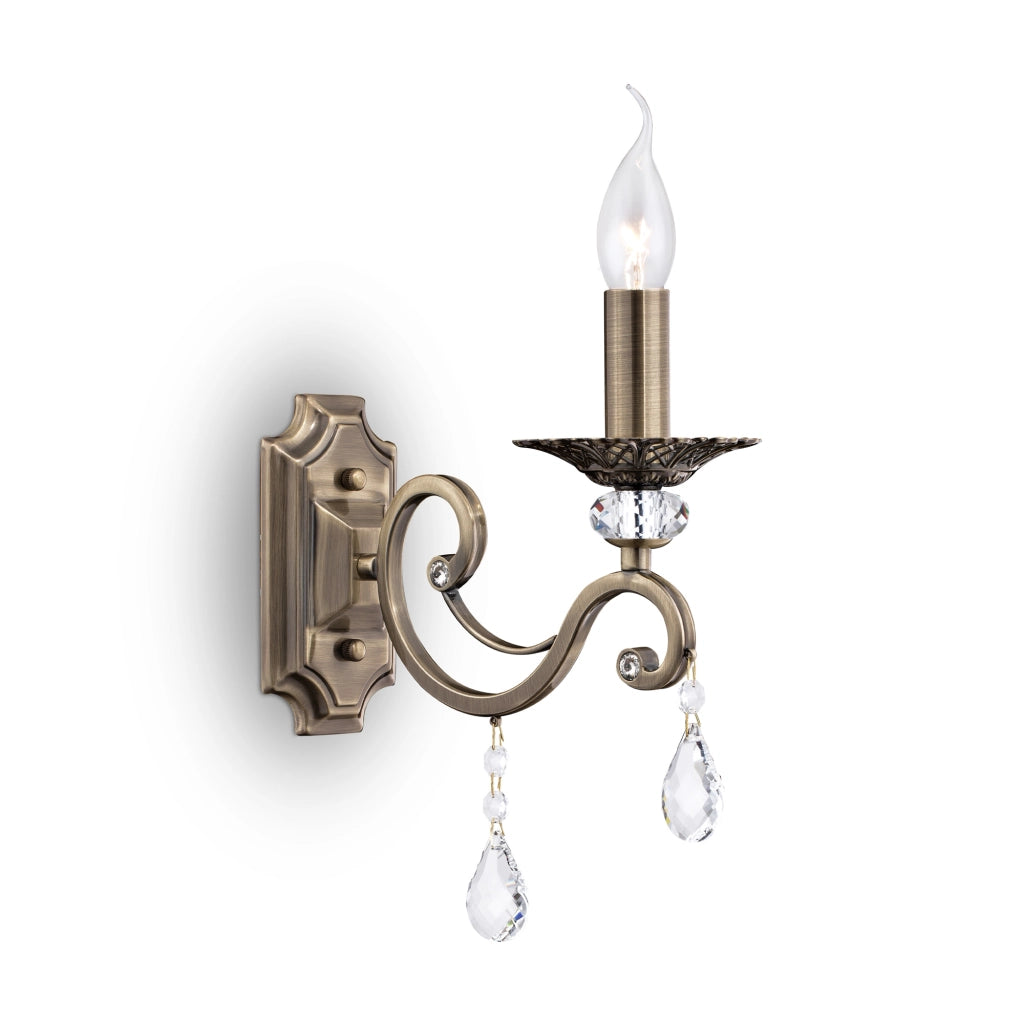 Maytoni applique contemporanea Grace 1 luce E14 ottone metallo