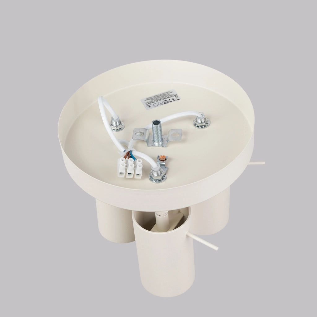 Plafoniera beige rotonda Ø20 TORQUE 3xGU10 Pure Lume