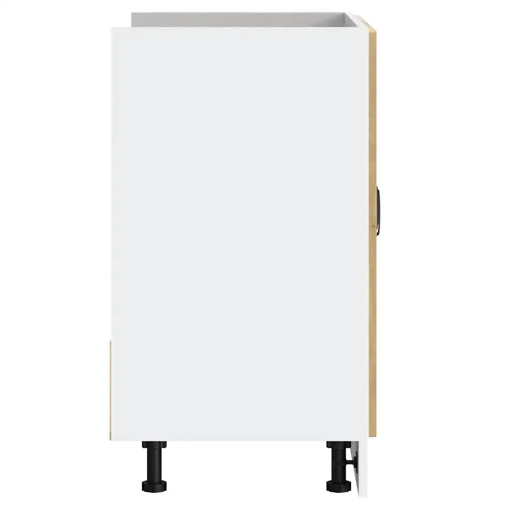 Mobile Base Lavello Lucca Rovere Artigianale Legno Multistrato 853696