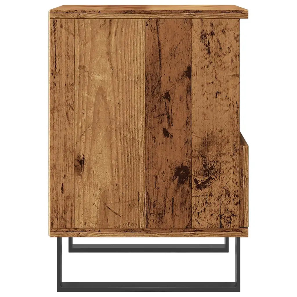 Comodini 2pz Legno Antico 40x35x50 cm in Legno Multistrato 857377