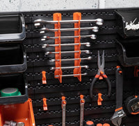 BLACK+DECKER Porta Attrezzi a Parete 43 Pz Organizer in Plastica Muro 98x23x43cm