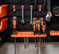 BLACK+DECKER Porta Attrezzi a Parete 43 Pz Organizer in Plastica Muro 98x23x43cm