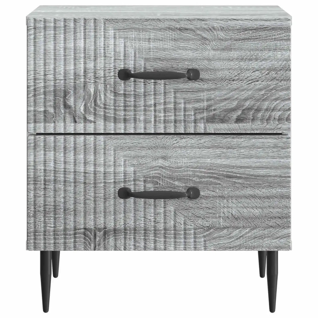 Armadio da Notte 2 pcs Grigio Sonoma 43 x 34,5 x 47,5 cm 894768