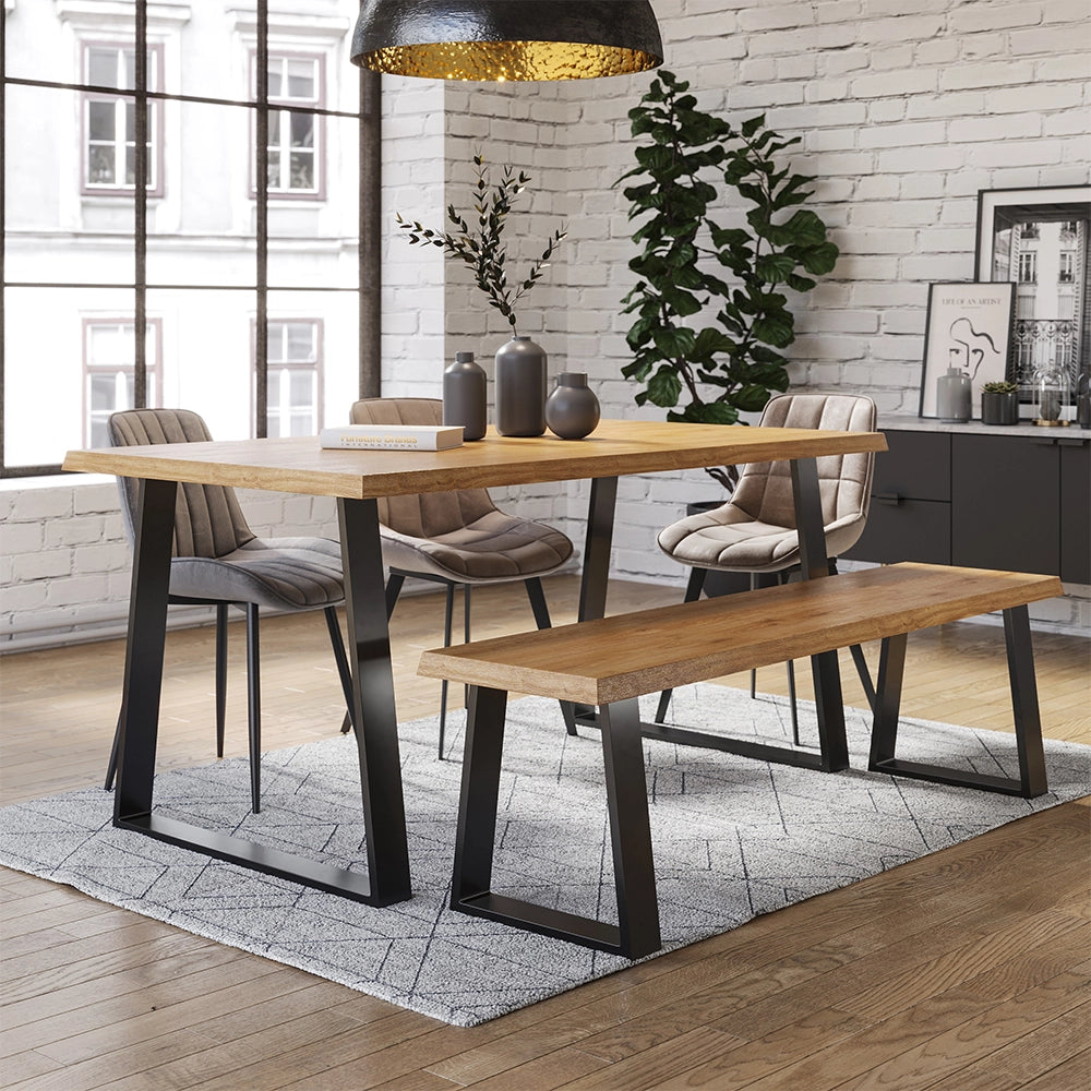 Vicco Gambe per tavolo Nero 40 x 42 cm Trapezoidale