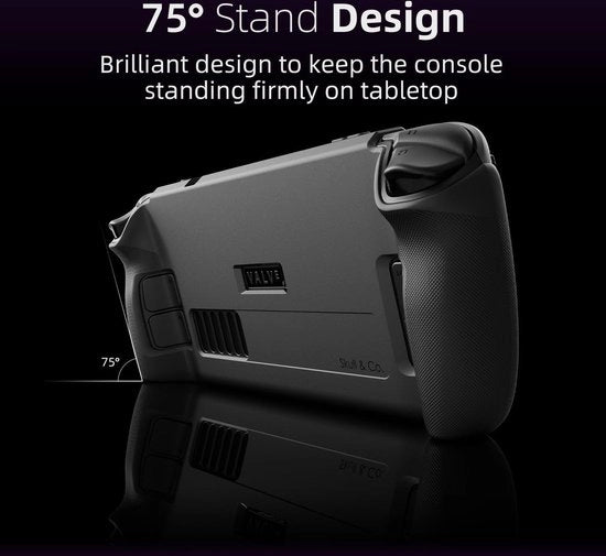 Custodia Protettiva con Grip Tessile Pieno Protezionismo e Supporto Assorbimento degli Impatti Non Scivola e Anti-Scheggiatura Design di Copertura - per Bundle Steam Deck/OLED
