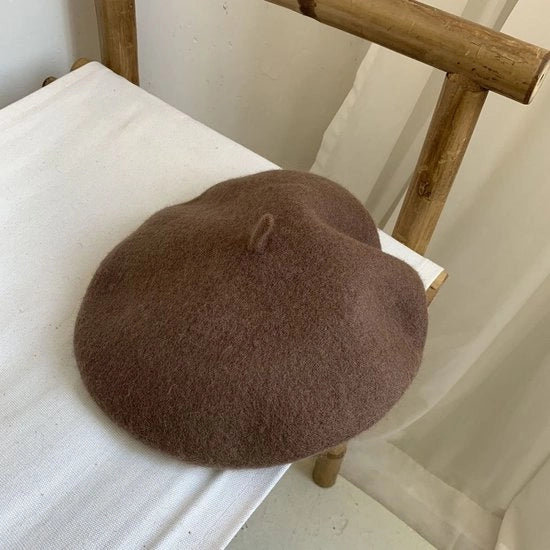 Baret Femminile Multifunzionale - Forma Ottangolare Calda - Adatto per Circonferenza Cappello 56-59 cm - Con Cinturino Interno Regolabile - Colore Cioccolato