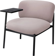 Poltrona lounge poltrona relax moderna con gambe in metallo, divano singolo per soggiorno/camera da letto/giardino, viola