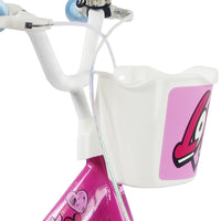 SCH HEART 16", bicicletta per bambini, adatta tra i 5 e i 7 anni, per altezza tra 105 e 135 cm, con cestino, campanello 