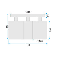 Lampada APP1819-3CPR Black