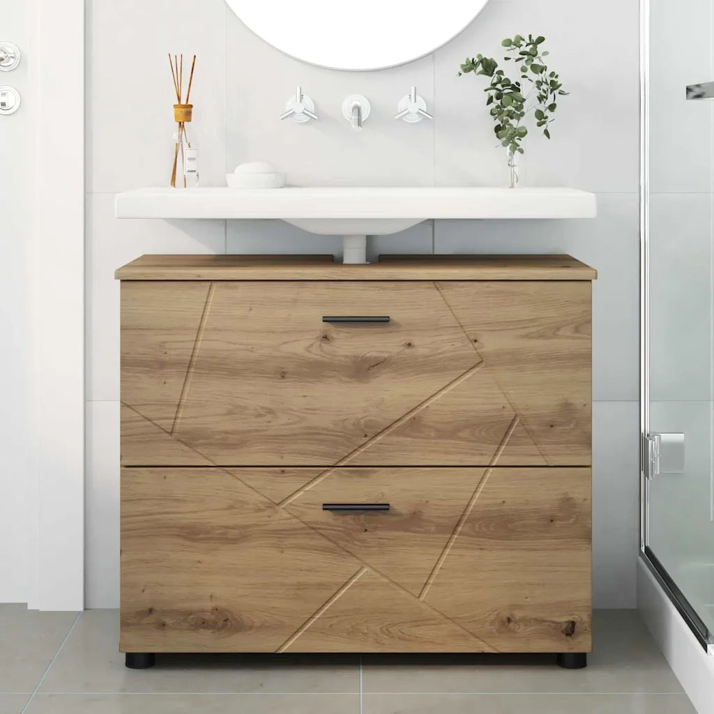 Mobile da Bagno con porta Rovere artigianale 76,5 x 35 x 64 cm 883303