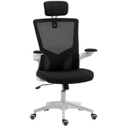 Sedia da ufficio ergonomica ¨C Minimal ¨C nero, accoudoirs reclinabili, schienale regolabile, 60x63x120cm