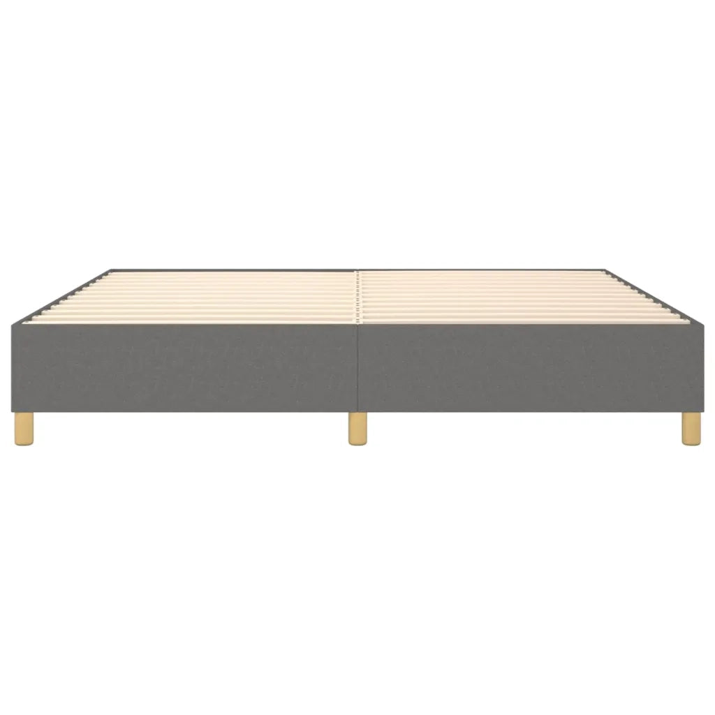 Struttura Letto a Rete a Molle Grigio Scuro 200x200 cm Tessuto 3120986