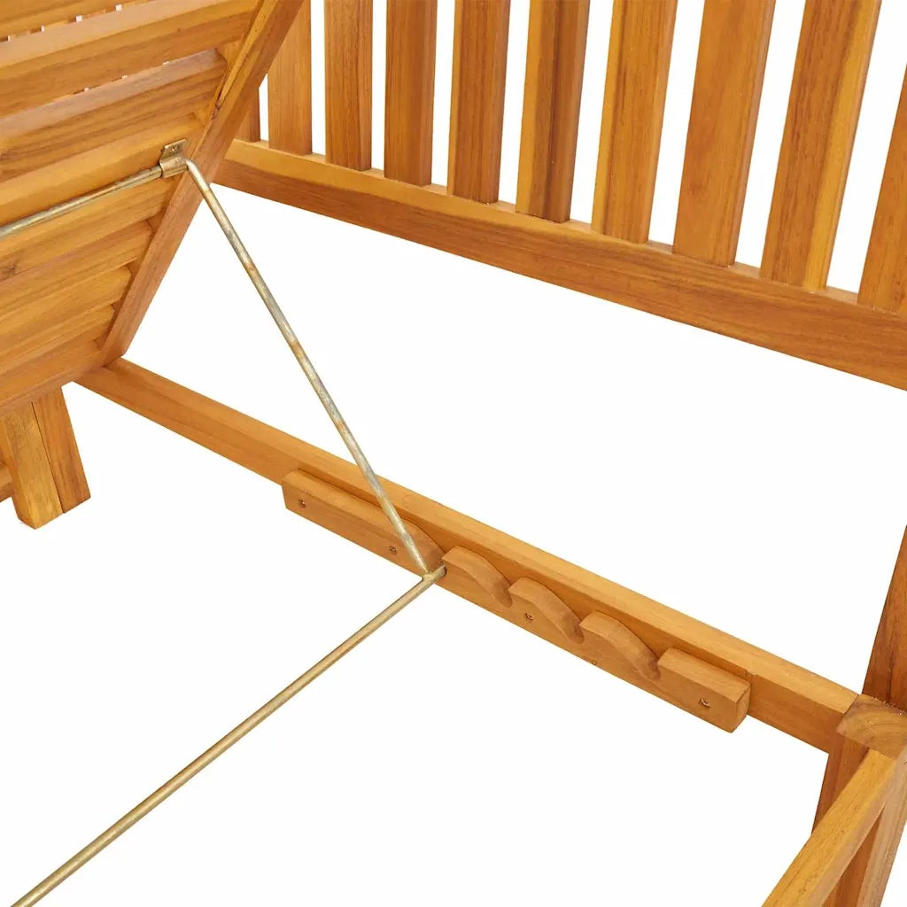 Lettino da sole Olio Naturale 200 x 57 x 75cm 4108111