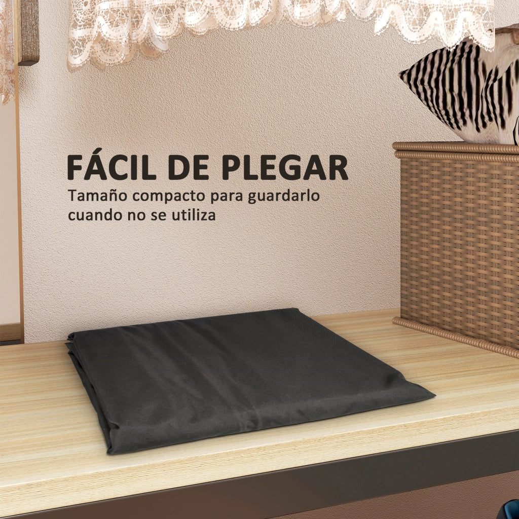 Sacco per Cuscini da Giardino ¨C Zephmum ¨C Nero 125x40x55cm Impermeabile 720L Oxford