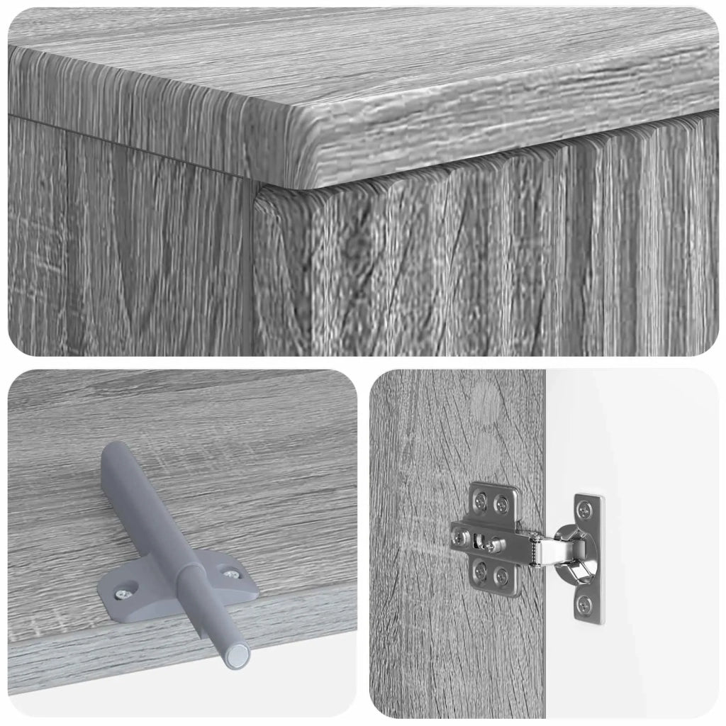 Set di armadietti da bagno in 3 pezzi ARNHEM Sonoma grigio 3417447