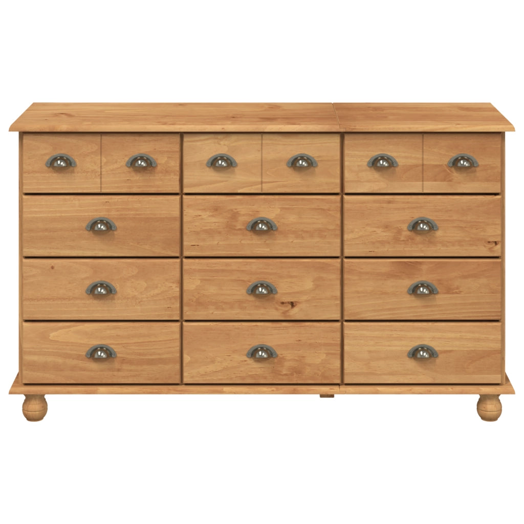 Cassettiera "ASKIM" 79x40x133.5 cm Legno massello di pino