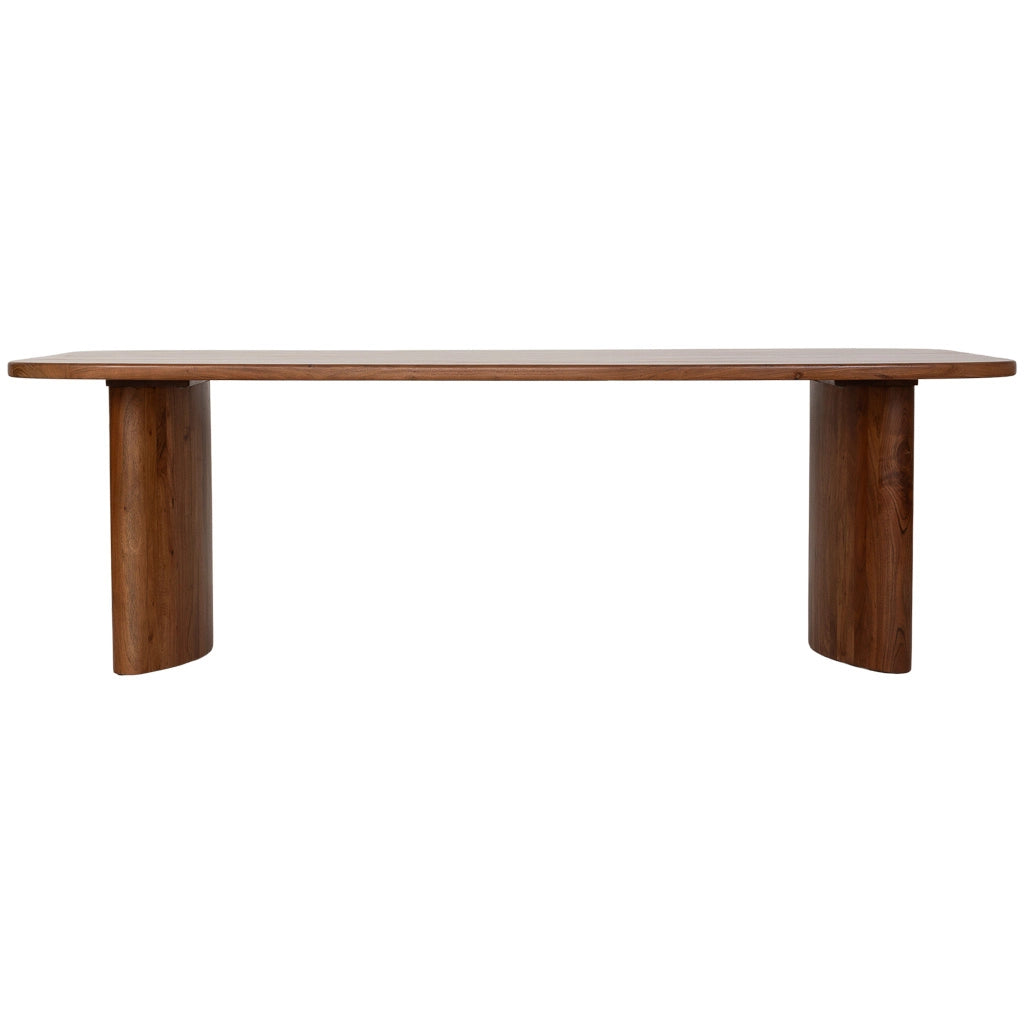 Tavolo da pranzo in legno marrone 240x128x77h cm