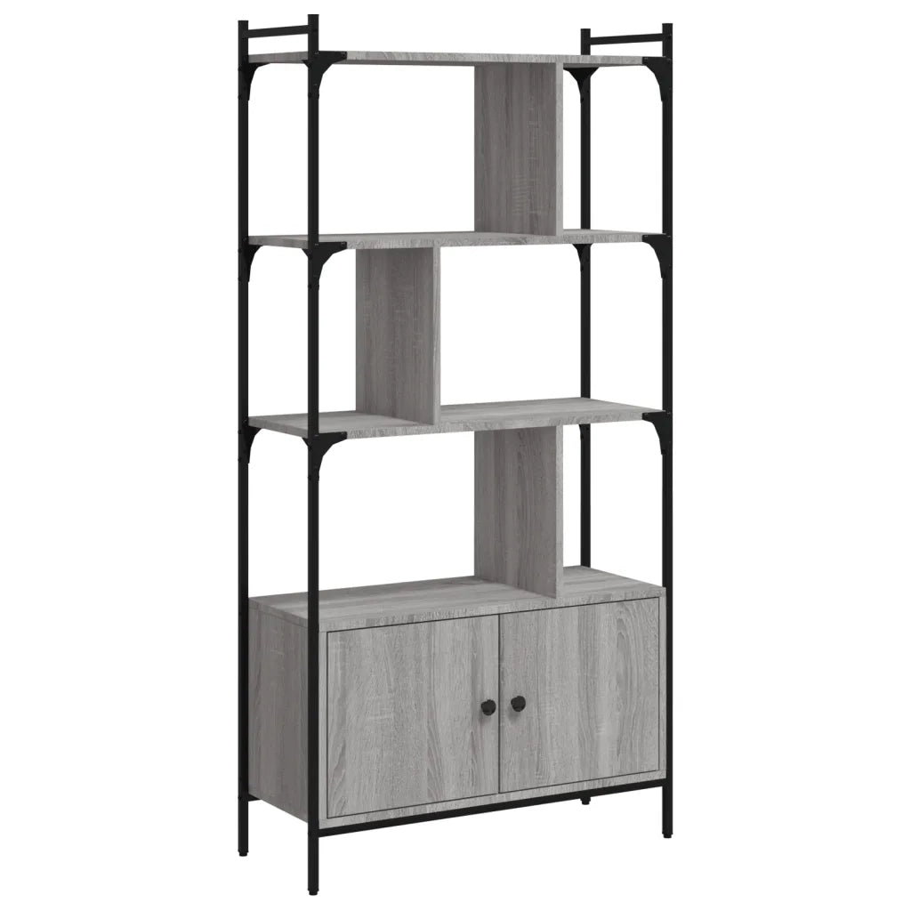 Libreria Ante Grigio Sonoma 76,5x30x154,5 cm Legno Multistrato 833351