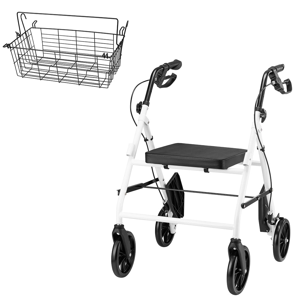Deambulatore Rollator Sedile Anziani Disabili Seduta Imbottita Ausilio Camminata