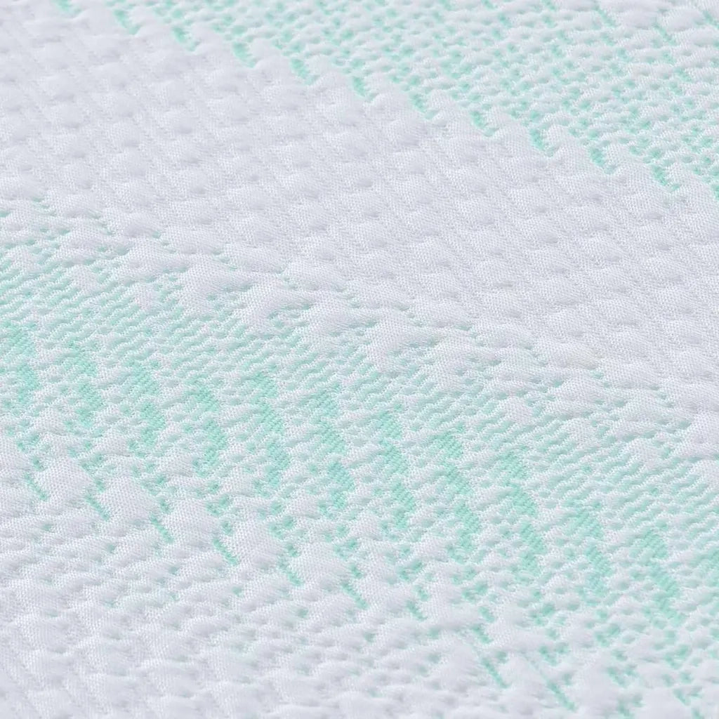 Topper per materasso Bianco e Verde 200 x 200 cm CFW4013146