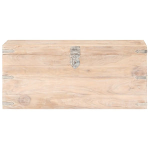 Baule 90x40x40 cm in Legno Massello di Acacia cod mxl 39872