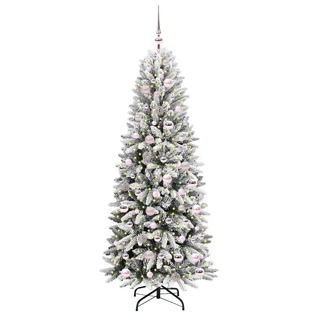 Albero di Natale artificiale con 300 LED Bianco 180 cm 3396047