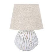 Lampada da Tavolo VKH167, Bianco, Poliresina, 35x35x48 cm