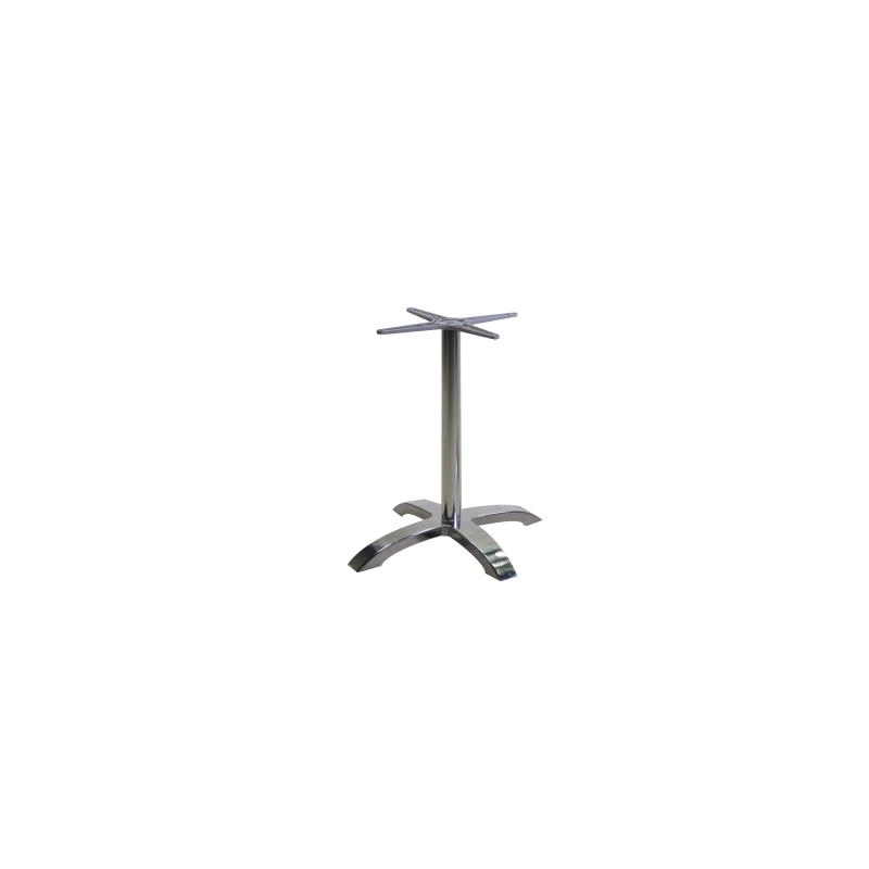 Base tavolo alluminio Alan colore inox cm 52x52h72