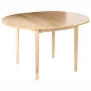 Tavolo da pranzo Marrone chiaro MDF impiallacciato rovere Base in legno di gomma 107/137x107cm Piano tavolo allungabile Rotondo Moderno