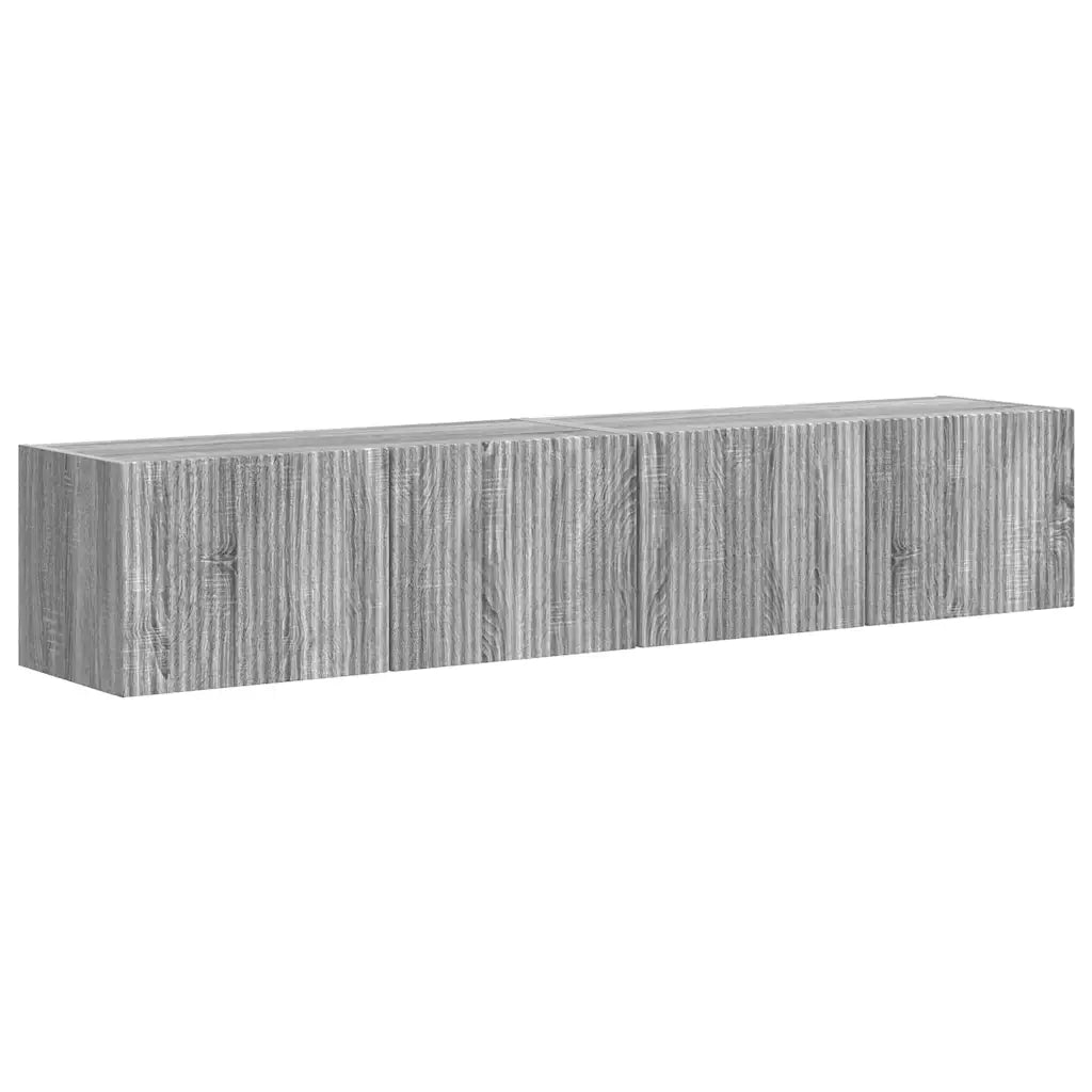 Mobile TV da parete 2 pcs Grigio Sonoma 78,5 x 31 x 29,5 cm