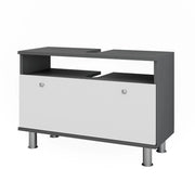 Vicco Mobiletto per lavabo Antracite/bianco lucido 80.2 x 54 cm con cassetto