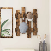 Appendiabiti a muro Rovere fumé 60 x 3 x 82 cm 874479