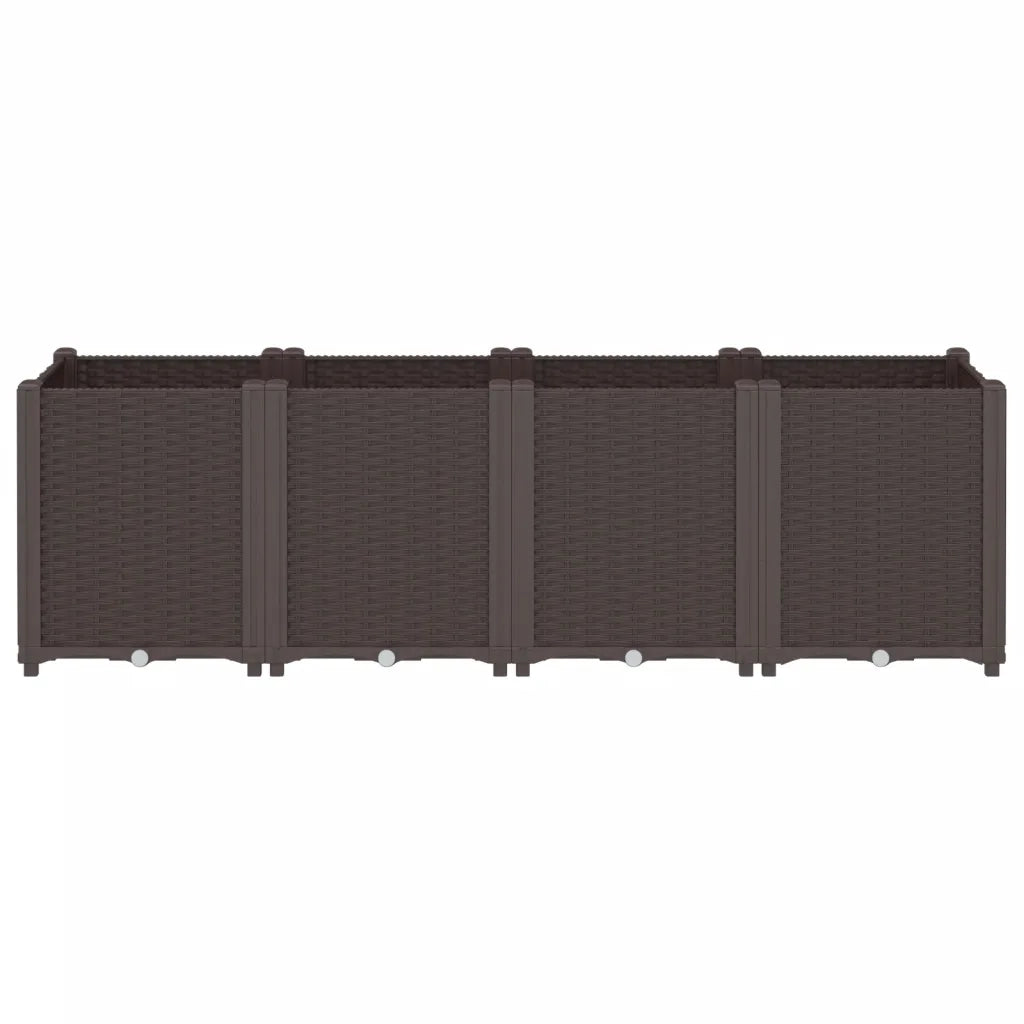 Fioriera da Giardino Marrone 160x40x53 cm in PP 367860