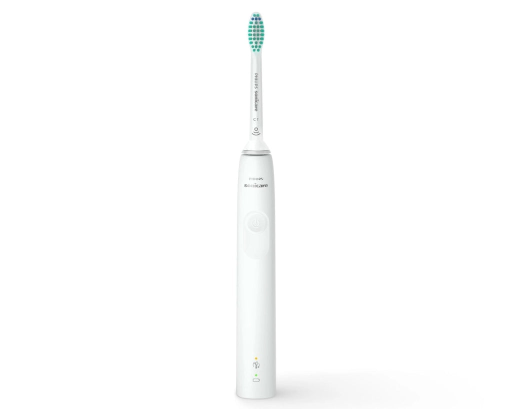 Philips 3100 series Sonicare Spazzolino Elettrico Sonico Bianco, con custodia da viaggio HX3673/13