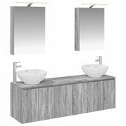 Set di Armadi da Bagno 5 pcs Sonoma grigio Legno ingegnerizzato 3406476