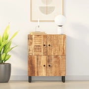 Credenza con 4 Ante 60x33x75 cm in Legno Massello di Mango 352917