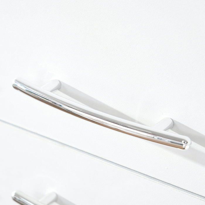 Easycomfort Mobile Dispensa Multiuso con 2 Armadietti e Mensole Regolabili, MDF, 59x31x155cm, Bianco