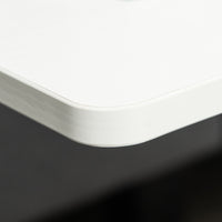 EASYCOMFORT  Tavolino Porta PC con Altezza Regolabile e Ruote, 60x40x52.5-84cm, Bianco