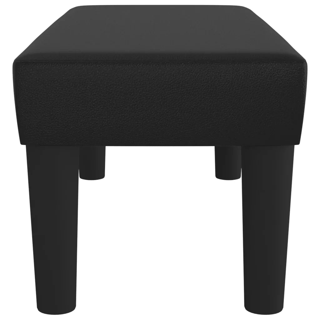 Panca Nera 70x30x30 cm in Similpelle 346632