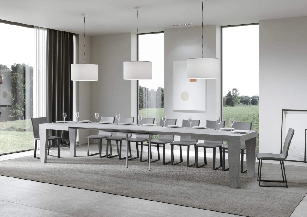 Tavolo Allungabile 140/400x90x77 cm Spimbo Cemento