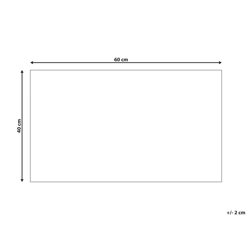 Zerbino in fibra di cocco naturale con fondo antiscivolo in PVC 40 x 60 cm Decorazione Motivo bicicletta