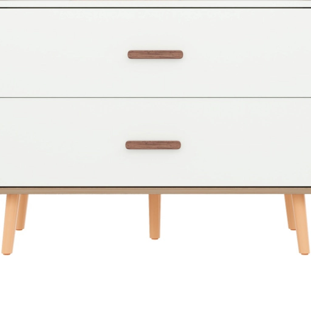 Armadio aperto per bambini bianco e legno 80x46x141,5 cm
