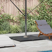 Base per ombrellone-Supporto per ombrellone Grigio scuro 100 x 100 x 4 cm Acciaio