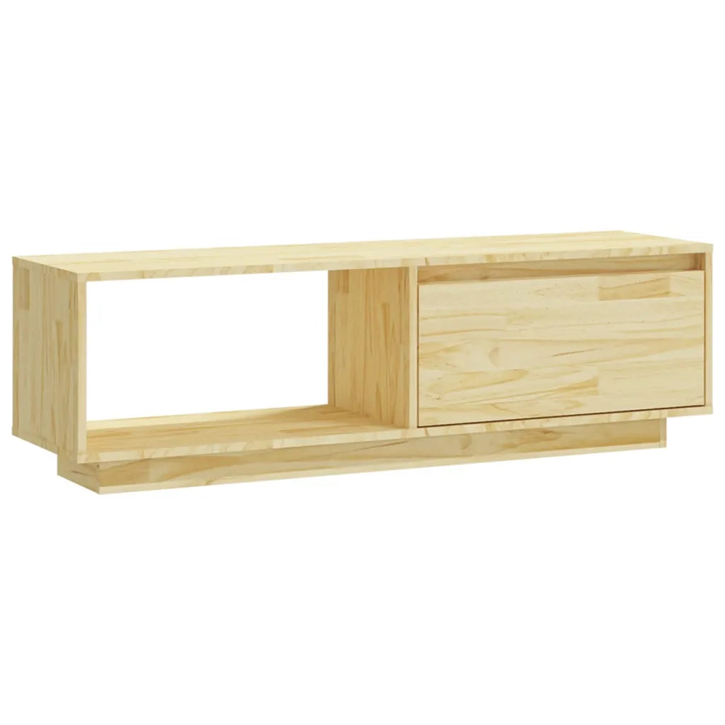 Mobile Porta TV-Mobile per TV-Credenza TV 110x30x33,5 cm in Legno Massello di Pino