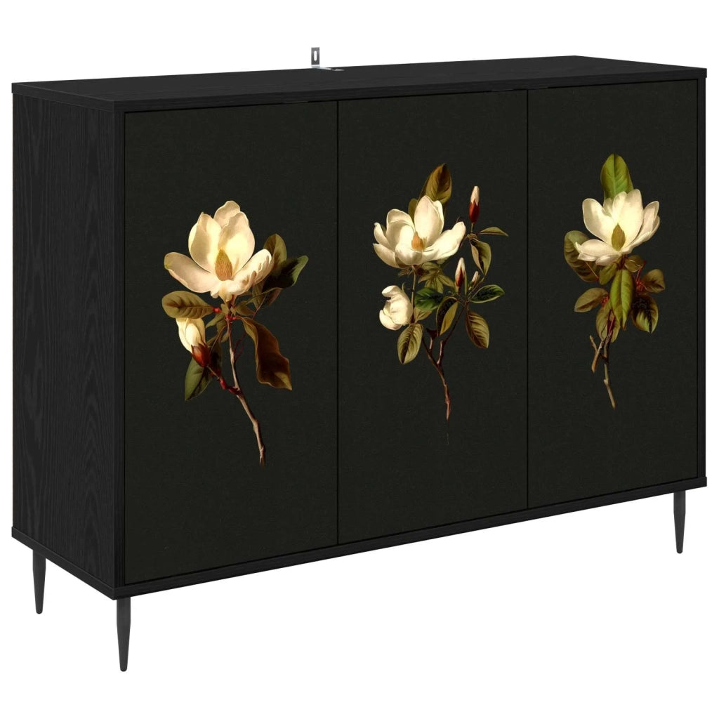 Credenza BREMEN Rovere Nero 102 x 33 x 76 cm 8006987